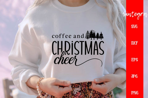 Coffee And Christmas Cheer Svg Free For Commercial Use SVG Sintegra 