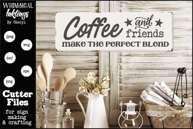 Coffee And Friends SVG SVG Whimsical Inklings 