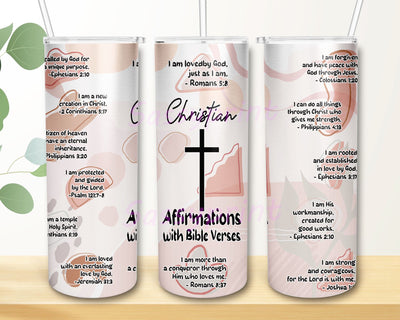 Coffee and Jesus Biblical Christian Tumbler Christ Affirmations Bible Verse Faith PNG, Christian Bible Verse Affirmations Sublimation Design Templates Sublimation sassyprint 