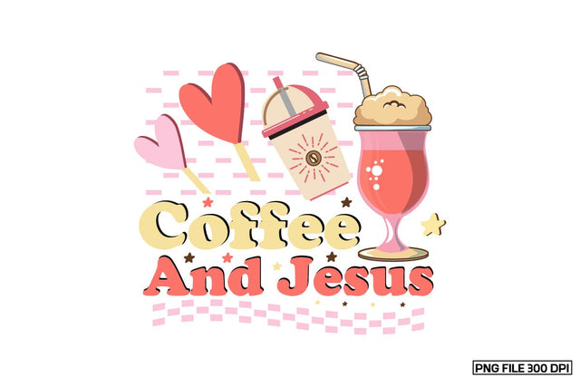 Coffee And Jesus Sublimation Sublimation designmaster24 