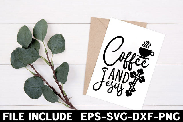 Coffee and Jesus SVG Rupkotha 