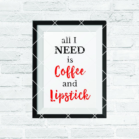 Coffee and Lipstick SVG Abba Designs 