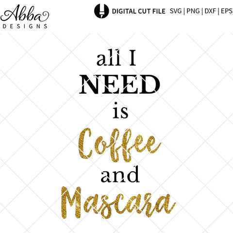 Coffee and Mascara SVG Abba Designs 