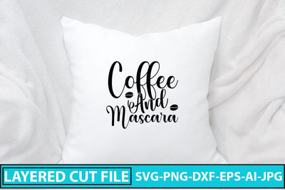 Coffee And Mascara SVG Cut File SVG Syaman 