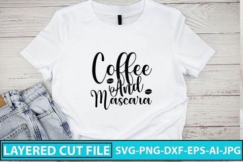 Coffee And Mascara SVG Cut File SVG Syaman 