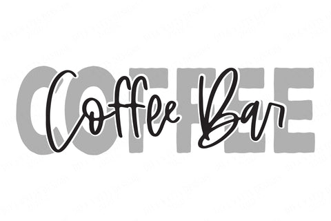 Coffee Bar Kitchen SVG | Cutting File | Vinyl Stencil HTV | Farmhouse Rustic Sign | eps dxf | Cricut SVG | Silhouette dxf | Wall Decor SVG Diva Watts Designs 