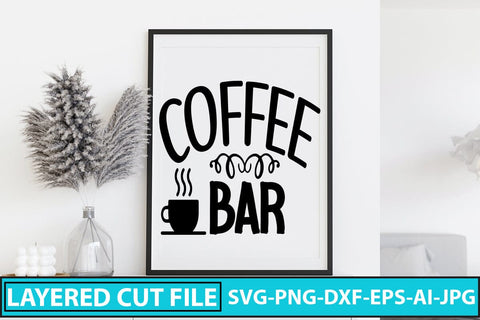 Coffee Bar SVG Design SVG Syaman 