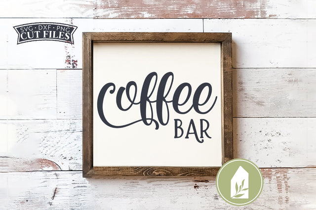 Coffee Bar SVG Files | Farmhouse Wood Sign SVG SVG LilleJuniper 