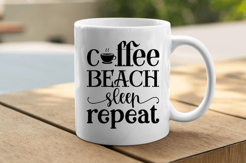 Coffee beach sleep repeat SVG SVG Regulrcrative 