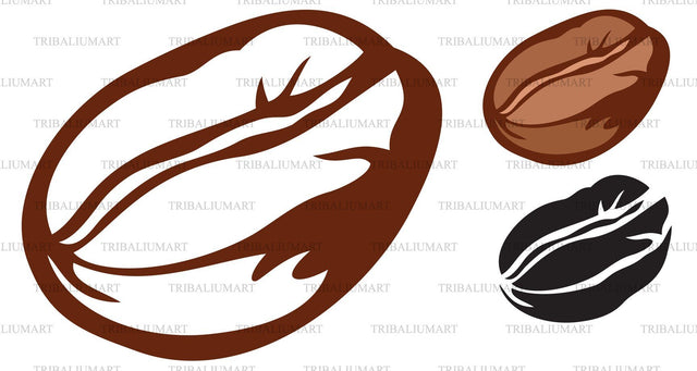 Coffee bean SVG TribaliumArtSF 