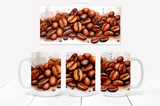 Coffee beans sublimation design Sublimation Svetana Studio 