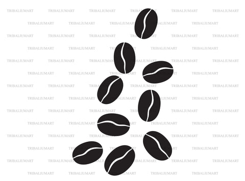 Coffee beans SVG TribaliumArtSF 