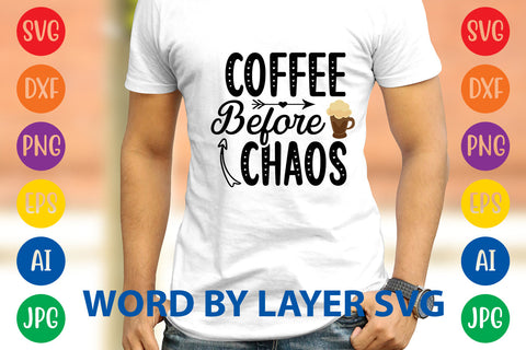 Coffee Before Chaos, Coffee SVG Design SVG Rafiqul20606 
