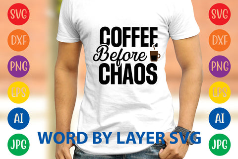 Coffee Before Chaos, Coffee SVG Design SVG Rafiqul20606 