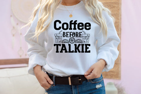 Coffee Before Talkie SVG Cut File , Coffee Before Talkie PNG Quotes ,Coffee SVG Bundle SVG BlackCatsMedia 