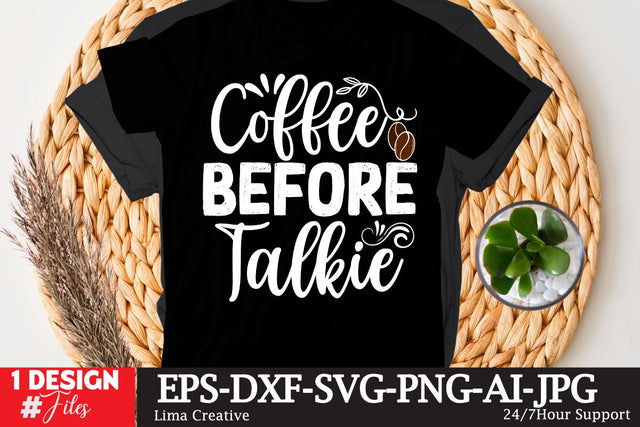 Coffee Before Talkie SVG Cute File SVG Insomnia Std 