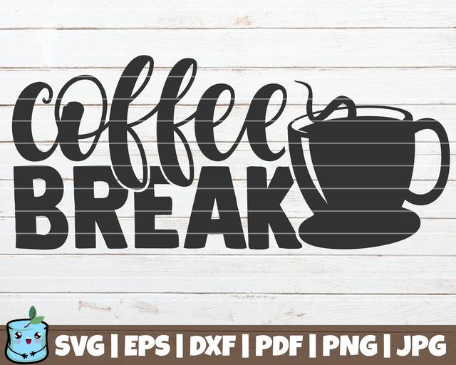 Coffee Break SVG MintyMarshmallows 
