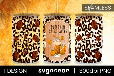 Coffee Can Glass Bundle | PNG | 16 Oz Libbey Glass Sublimation SvgOcean 