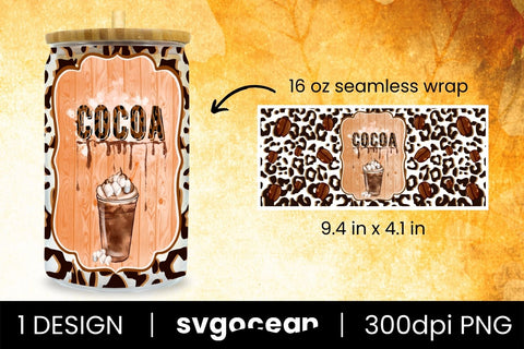 Coffee Can Glass | PNG | 16 Oz Libbey Glass Sublimation SvgOcean 