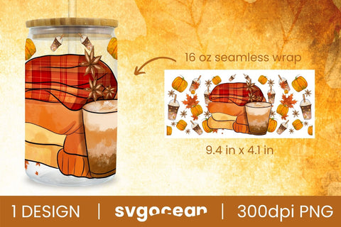 Coffee Can Glass | PNG | 16 Oz Libbey Glass Sublimation SvgOcean 