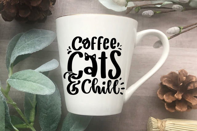 Coffee Cats And Chill SVG SVG dapiyupi store 