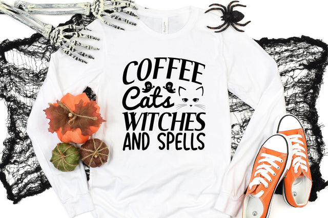 Coffee Cats Witches and Spells SVG CraftlabSvg29 