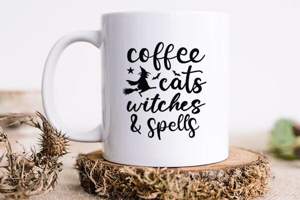 Coffee Cats Witches & Spells SVG Angelina750 