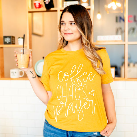 Coffee, Chaos, and Prayer SVG | Scripture SVG | Prayer SVG | PNG | DXF SVG Toteally SVG 