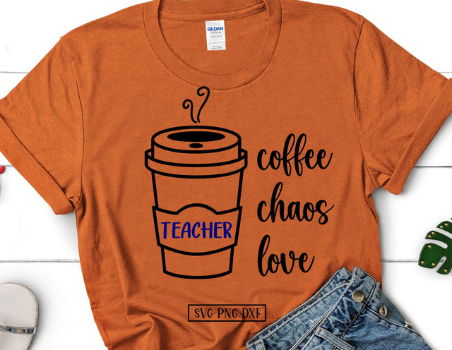 Coffee Chaos Love SVG Calico Creations Svg 