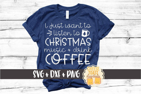 Coffee Christmas Bundle - Holiday SVG PNG DXF Cut Files SVG Cheese Toast Digitals 