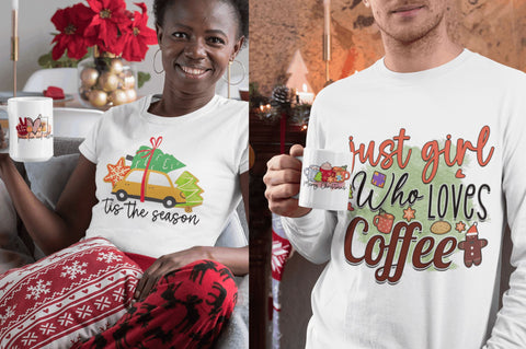 Coffee & Christmas Cheer Sublimation Bundle SVG Regulrcrative 
