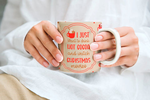 Coffee christmas sublimation mug wrap Sublimation KMarinaDesign 