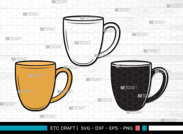 Coffee Cup Clipart SVG | Coffee Mug Svg | Coffee Svg | Hot Coffee Svg | Coffee Cup Clipart SVG ETC Craft 