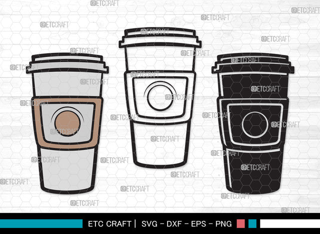 Coffee Cup Clipart SVG | Coffee Mug Svg | Coffee Svg | Hot Coffee Svg | Coffee Cup Clipart SVG ETC Craft 