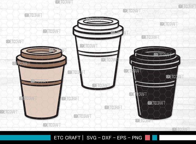 Coffee Cup Clipart SVG | Coffee Mug Svg | Coffee Svg | Hot Coffee Svg | Coffee Cup Clipart SVG ETC Craft 