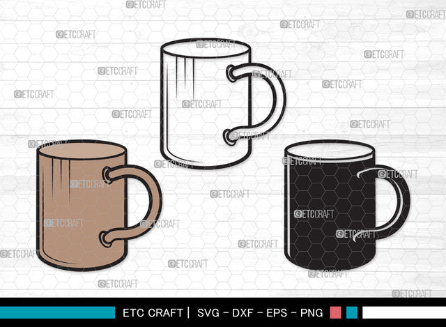 Coffee Cup Clipart SVG | Coffee Mug Svg | Coffee Svg | Hot Coffee Svg | Coffee Cup Clipart SVG ETC Craft 