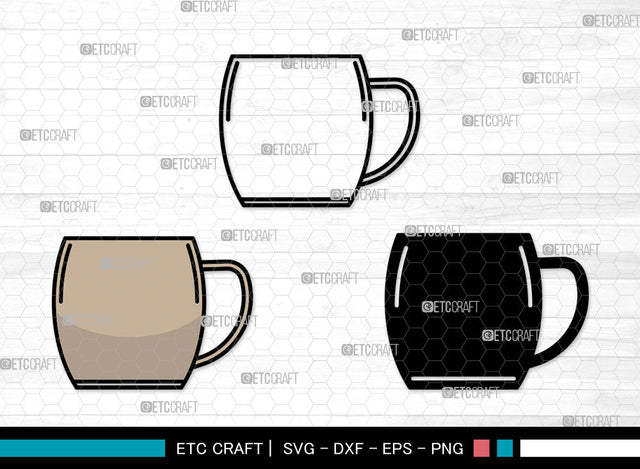 Coffee Cup Icons Color, Coffee Cup Svg, Coffee Mug Svg, Coffee Cups, Tea Cup, Coffee Cup Bundle, Icon Bundle, Svg Cut File, Dxf, Eps, Png, SVG ETC Craft 