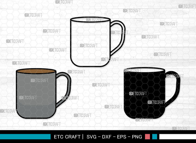 Coffee Cup Icons Color, Coffee Cup Svg, Coffee Mug Svg, Coffee Cups, Tea Cup, Coffee Cup Bundle, Icon Bundle, Svg Cut File, Dxf, Eps, Png, SVG ETC Craft 