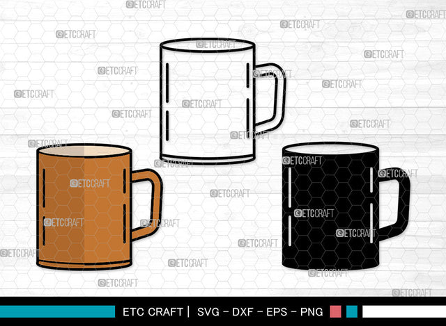 Coffee Cup Icons Color, Coffee Cup Svg, Coffee Mug Svg, Coffee Cups, Tea Cup, Coffee Cup Bundle, Icon Bundle, Svg Cut File, Dxf, Eps, Png, SVG ETC Craft 