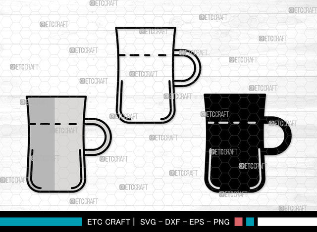 Coffee Cup Icons Color, Coffee Cup Svg, Coffee Mug Svg, Coffee Cups, Tea Cup, Coffee Cup Bundle, Icon Bundle, Svg Cut File, Dxf, Eps, Png, SVG ETC Craft 