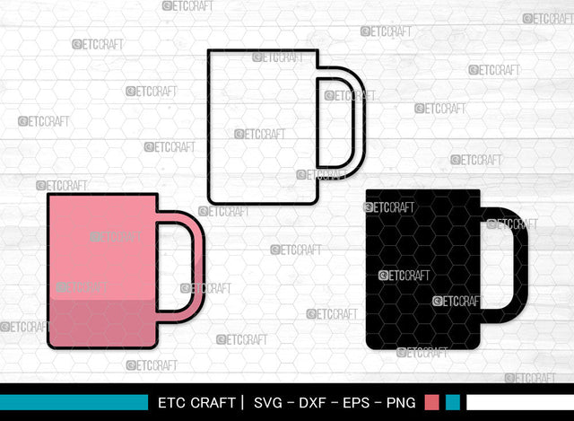 Coffee Cup Icons Color, Coffee Cup Svg, Coffee Mug Svg, Coffee Cups, Tea Cup, Coffee Cup Bundle, Icon Bundle, Svg Cut File, Dxf, Eps, Png, SVG ETC Craft 