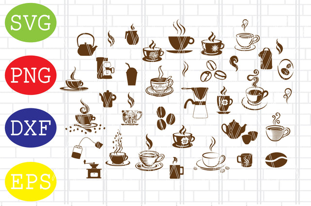 Coffee cup svg, coffee cup bundle, takeaway cup svg SVG DigitalSvgFiles 