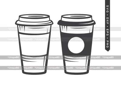 Coffee Cup SVG Cut File | Coffee Mugs Svg | Coffee Svg | Cafe Scup Svg | Cup Svg | Dxf | Eps | Png | Silhouette | Cut File SVG ETC Craft 
