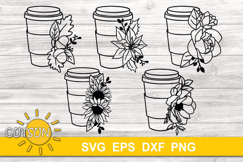 Coffee cup SVG | To Go cup SVG | Coffee mini SVG bundle SVG CutsunSVG 