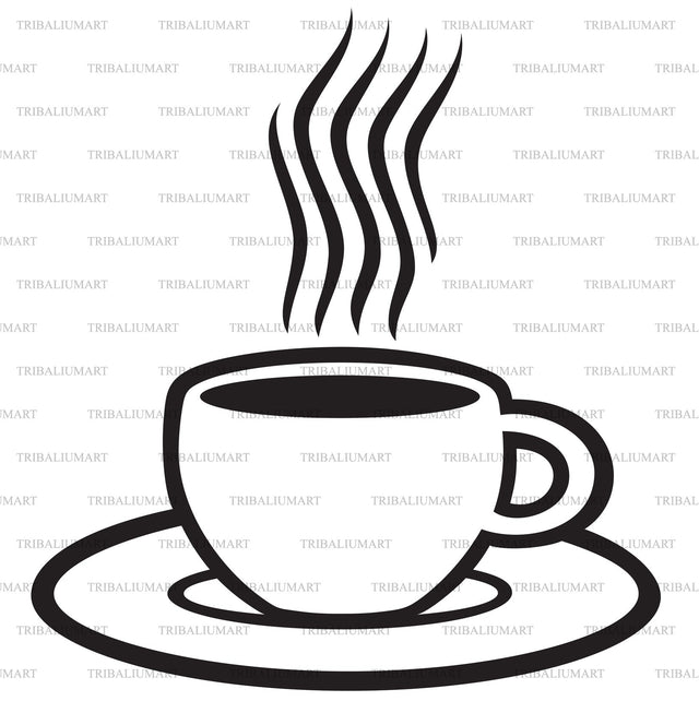 Coffee cup SVG TribaliumArtSF 