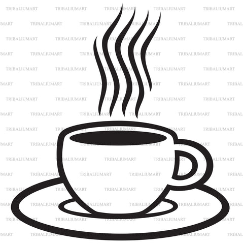 Coffee cup SVG TribaliumArtSF 