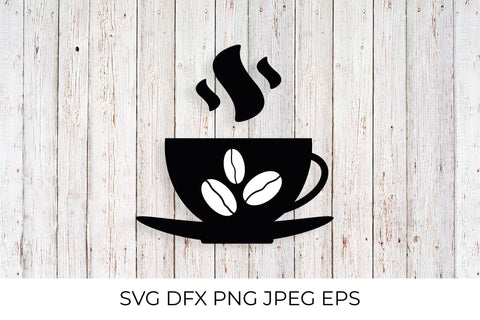 Coffee cup with coffee beans SVG SVG LaBelezoka 