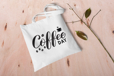 Coffee Day hand lettering SVG cut file SVG LaBelezoka 