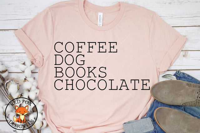 Coffee Dog Books Chocolate, Valentines day files, svg png dxf SVG RedFoxDesignsUS 