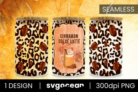Coffee Drink Sublimation | PNG | 16 Oz Libbey Glass Sublimation SvgOcean 